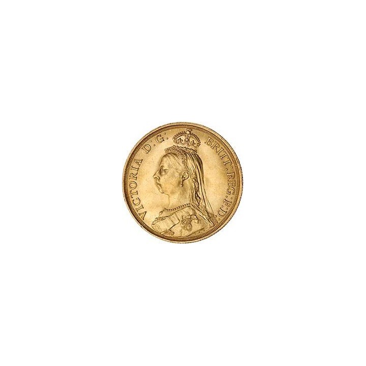 Sterlina oro Vittoria "coronata"
