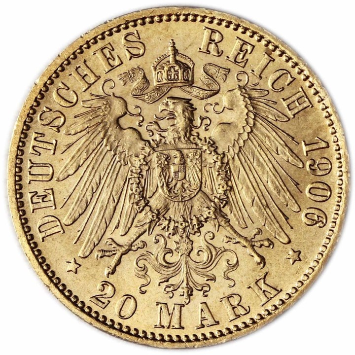 20 Marchi tedeschi (1888 - 1913) in oro 900/1000 - Euronummus SpA