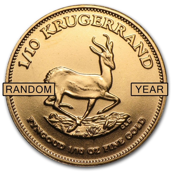 Sudafrica Krugerrand oro 1/10 oz
