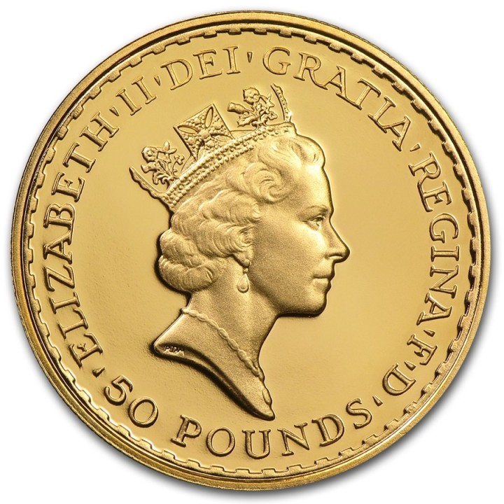 50 Sterline Britannia d'oro