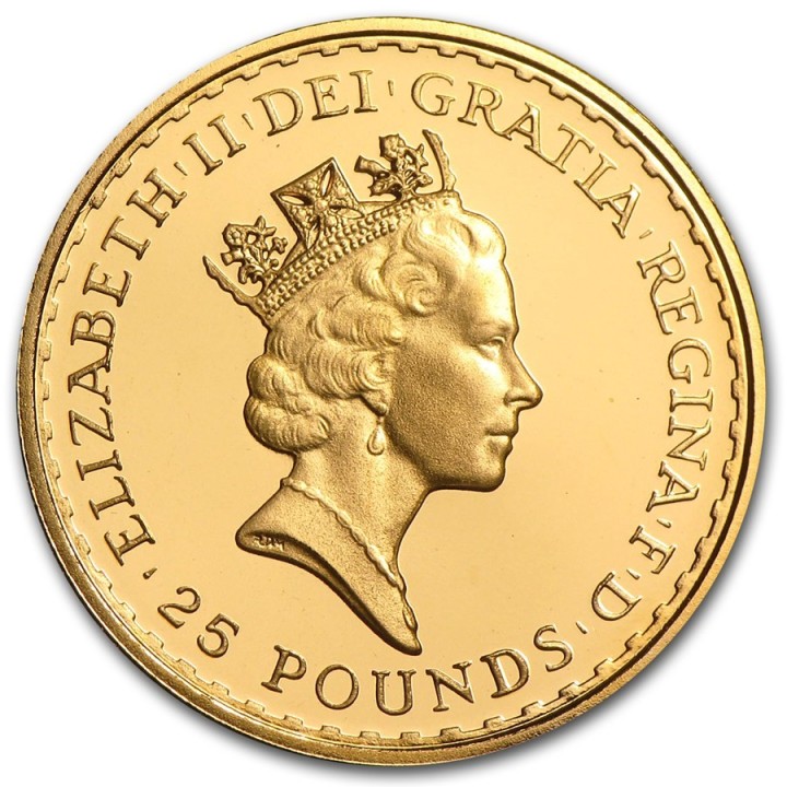 25 Sterline Britannia d'oro