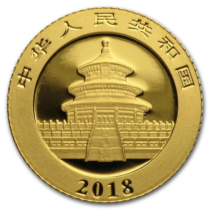 Cina Panda oro 1 grammo (FIOR DI CONIO)