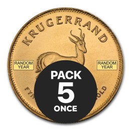 Pack da 5 monete d'oro da 1 oncia di anni e paesi misti - Euronummus SpA