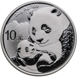 Cina Panda 30 grammi argento
