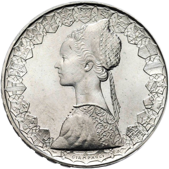 500 Lire Caravelle in argento