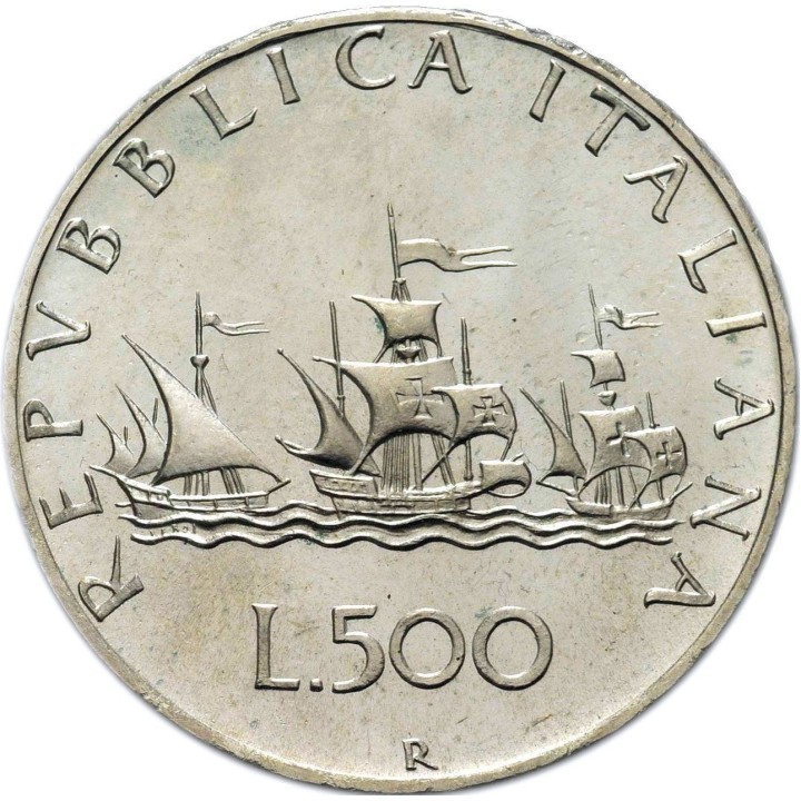 500 Lire Caravelle in argento