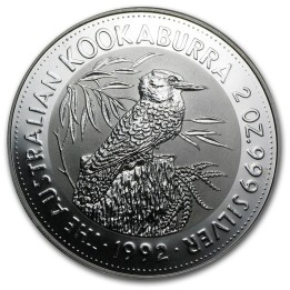 Australia Kookaburra 2 once argento