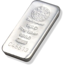 Lingotto argento puro Argor Heraeus 1.000 grammi