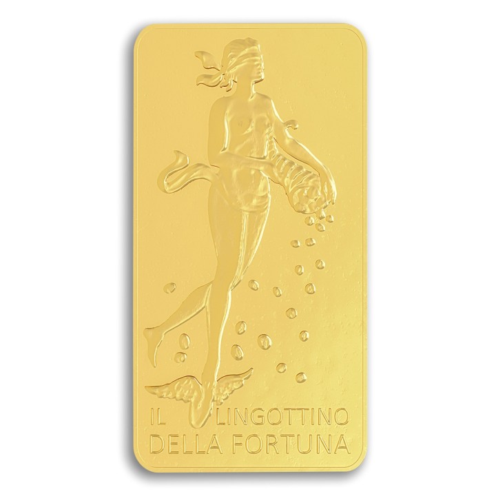 Lingotto oro puro della "Fortuna" - 50 grammi