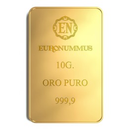 Lingotto oro puro EN 10 grammi