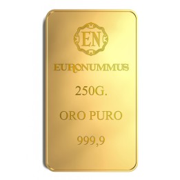 Lingotto oro puro EN 250 grammi