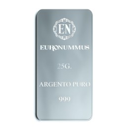 Lingotto argento puro EN 25 grammi