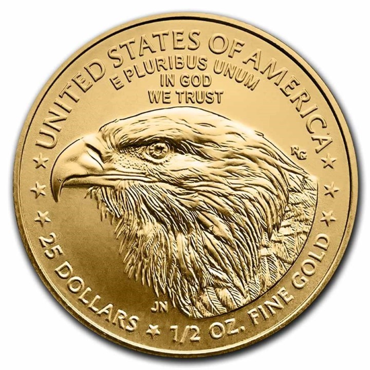 America Aquila 25 Dollari d'oro nuovo design 2021 (FIOR DI CONIO)