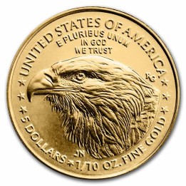 America Aquila 5 Dollari d'oro nuovo design 2021 (FIOR DI CONIO)