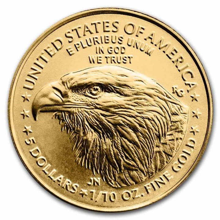 America Aquila 5 Dollari d'oro nuovo design 2021 (FIOR DI CONIO)