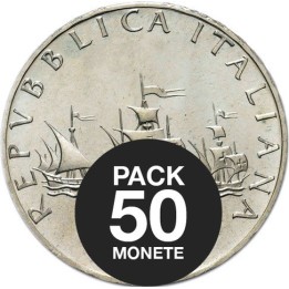 Pack da 50 x 500 Lire in argento