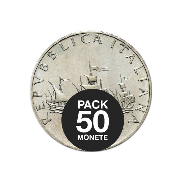 Pack da 50 x 500 Lire in argento