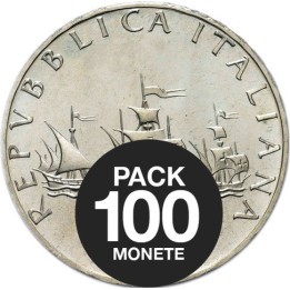 Pack da 100 monete da 500 Lire in argento - Euronummus SpA