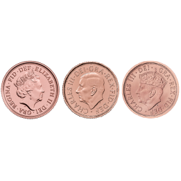 Cofanetto Sterline Regina Elisabetta II + Carlo III + Re Carlo III