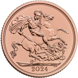 Mezza Sterlina oro 2024 - Re Carlo III (FIOR DI CONIO)
