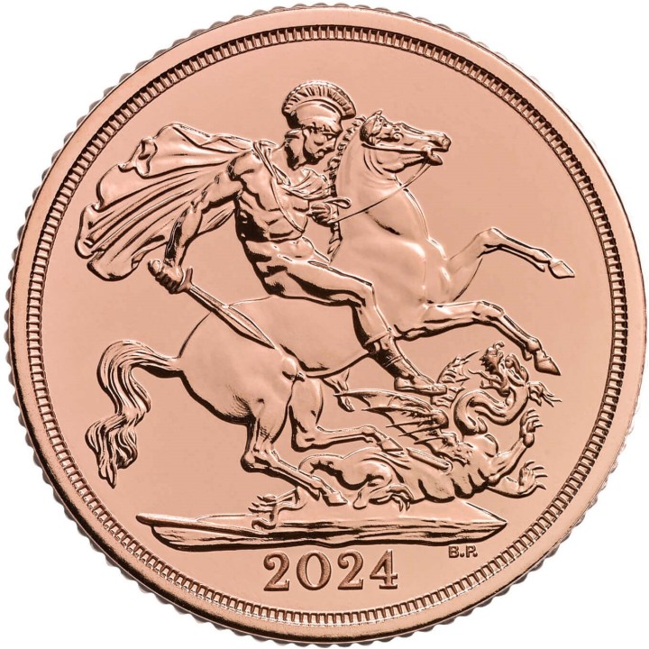 Mezza Sterlina oro 2024 - Re Carlo III (FIOR DI CONIO)