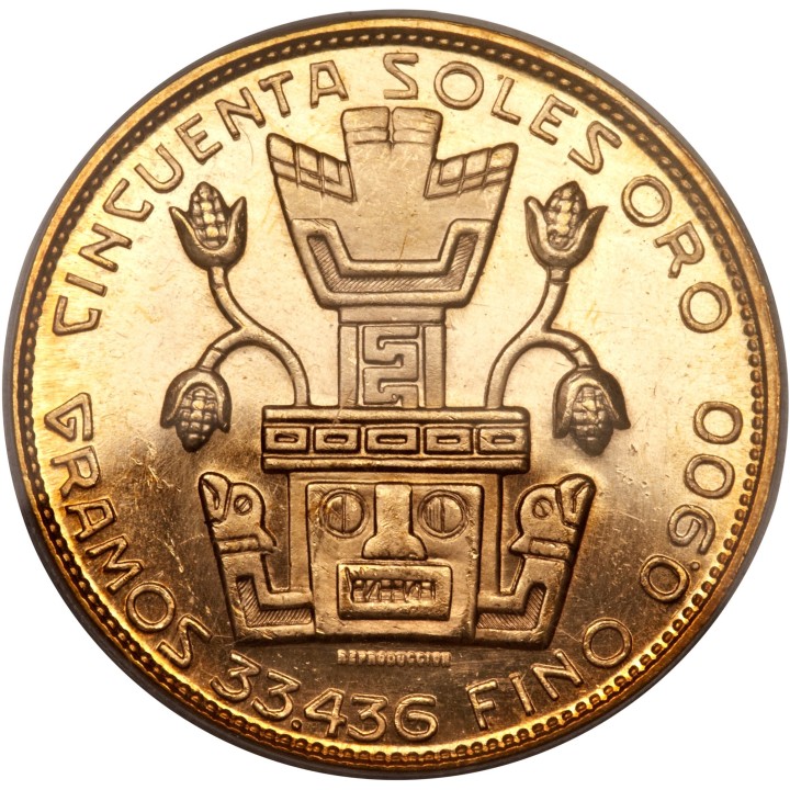 Perù 50 Soles "INCA" oro