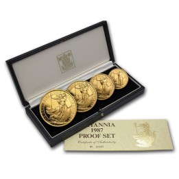 Britannia serie oro proof set 1987