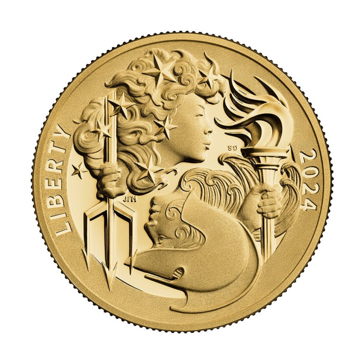 100 Dollari oro Liberty & Britannia 2024 PROOF