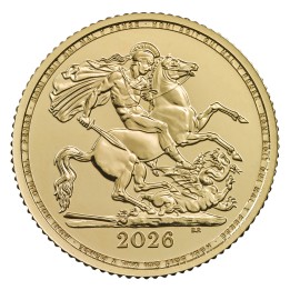 Mezza Sterlina oro 2026 - Re Carlo III (FIOR DI CONIO)