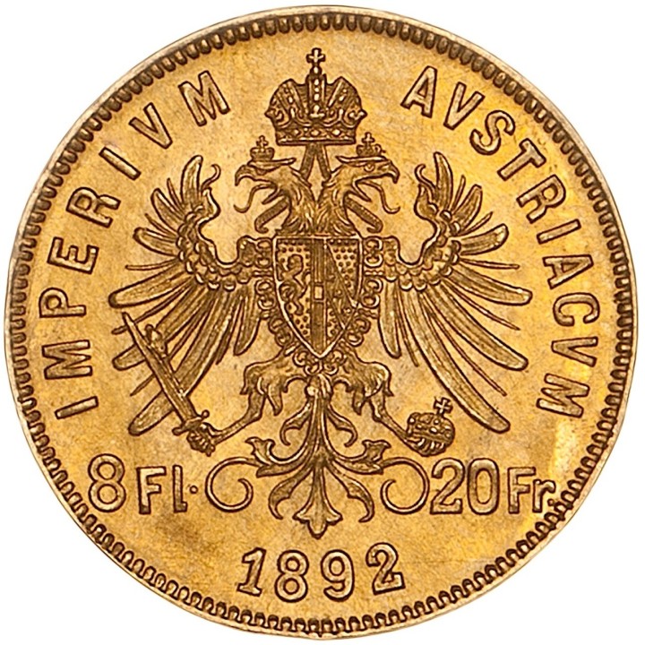 Marengo Austriaco d'oro 20 Franchi Francesco Giuseppe I - Euronummus SpA
