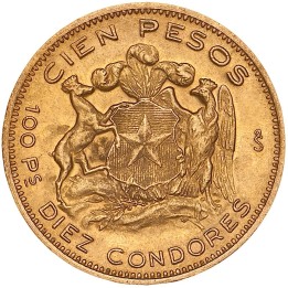 Chile 100 Pesos oro
