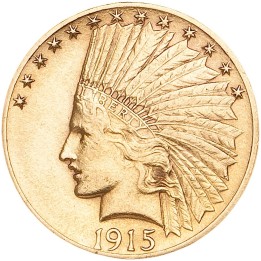 10 Dollari Testa Indiano