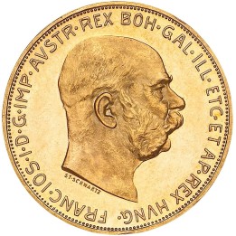 Austria 100 Corone oro
