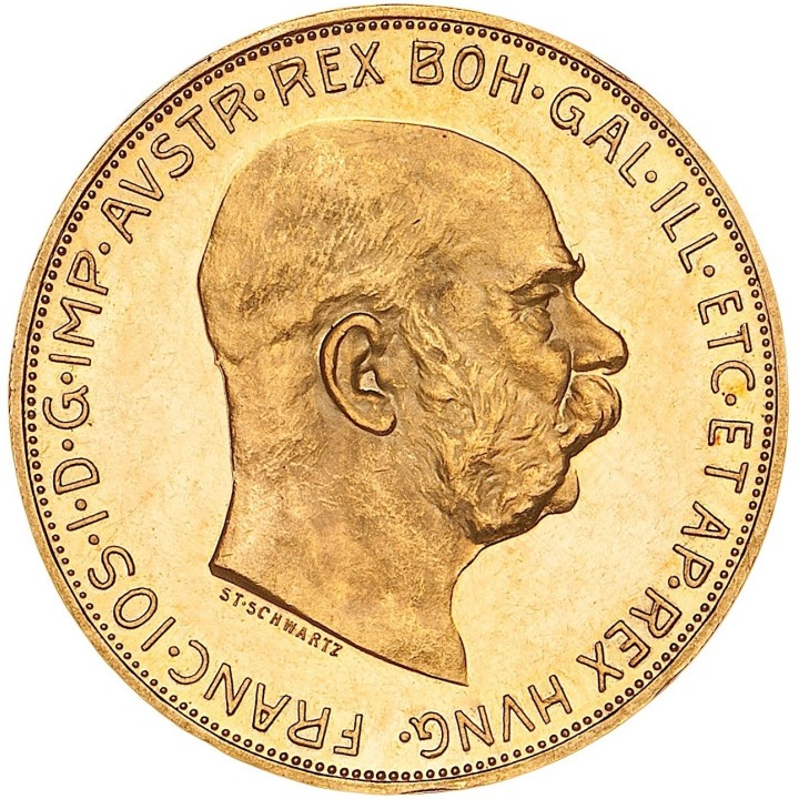 Austria 100 Corone oro