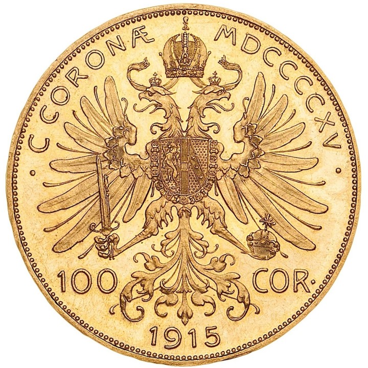 Austria 100 Corone oro