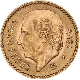 Messico 5 Pesos oro