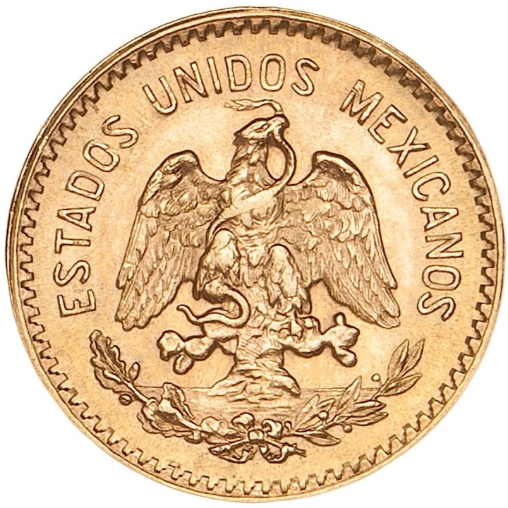 Moneta oro 2,5 Pesos Messico in oro 900 - Euronummus SpA