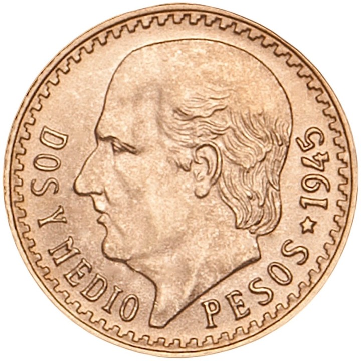 Moneta oro 2,5 Pesos Messico in oro 900 - Euronummus SpA