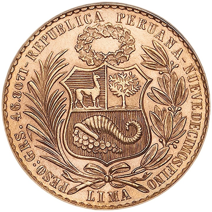 Perù 100 Soles oro