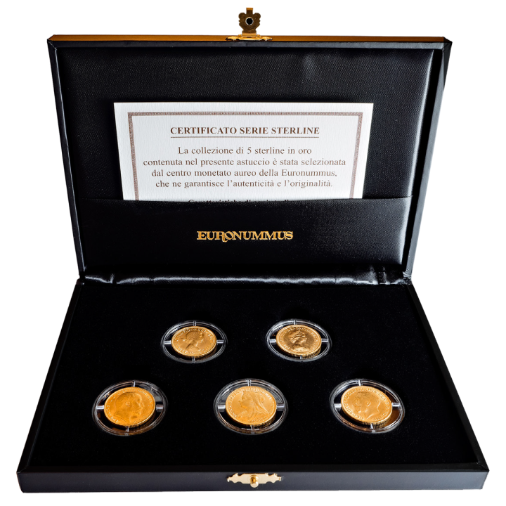Cofanetto 5 Sterline oro
