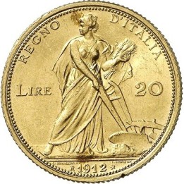 Marengo 20 Lire Vittorio Emanuele III "Aratrice" (Italia)
