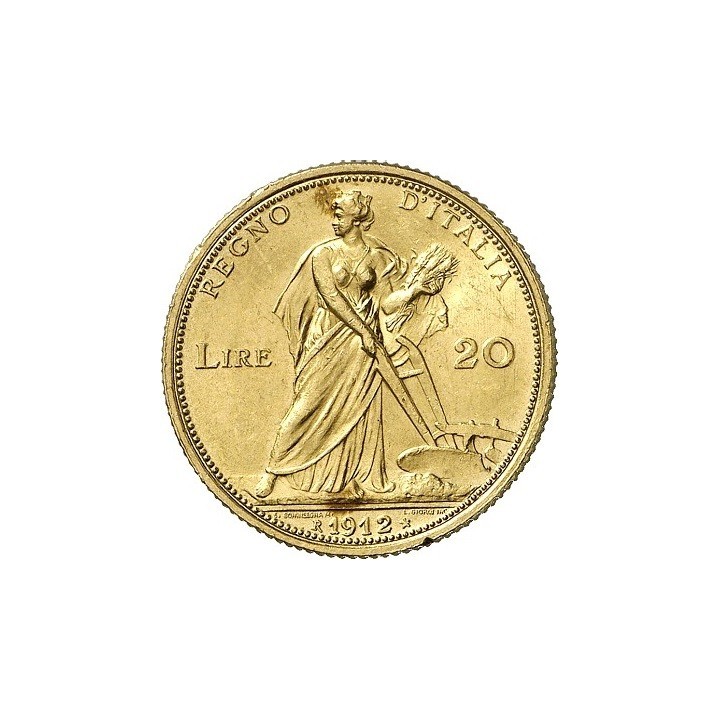 Marengo 20 Lire Vittorio Emanuele III "Aratrice" (Italia)
