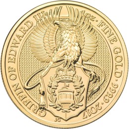 Queen's Beast Grifone 2017 in oro puro 999,9 - Euronummus SpA