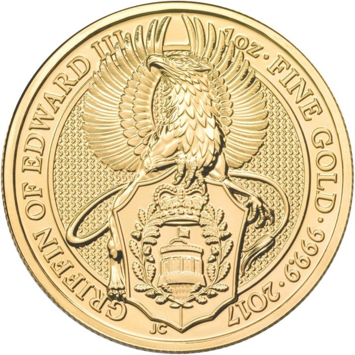 Queen's Beast Grifone 2017 in oro puro 999,9 - Euronummus SpA