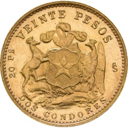 Chile 20 Pesos oro
