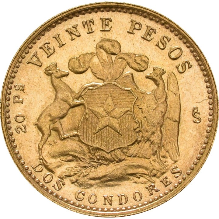 Chile 20 Pesos oro
