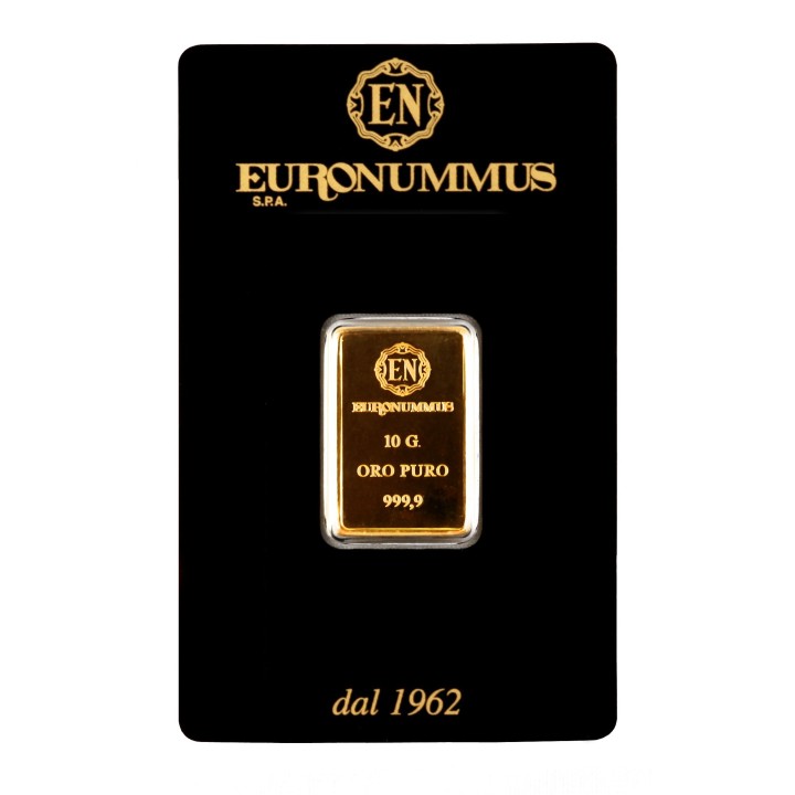 Lingotto oro puro EN 10 grammi